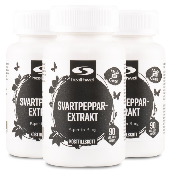 Healthwell Svartpeppar Extrakt, 270 kaps