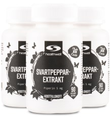 Miniatyrbild Healthwell Svartpeppar Extrakt, 270 kaps