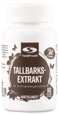 Miniatyrbild Healthwell Tallbarksextrakt, 60 kaps