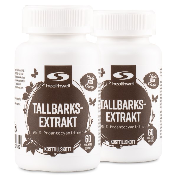 Healthwell Tallbarksextrakt, 120 kaps
