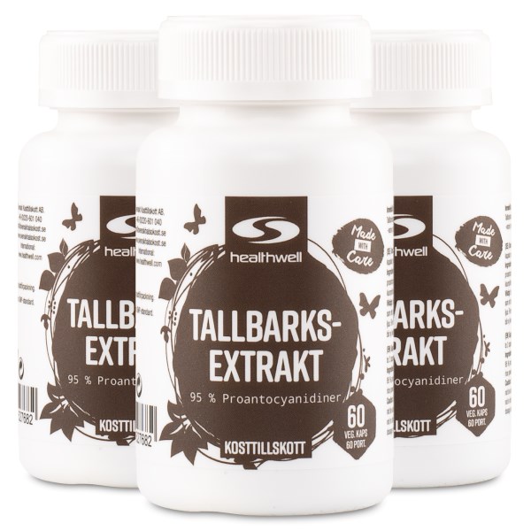 Healthwell Tallbarksextrakt, 180 kaps