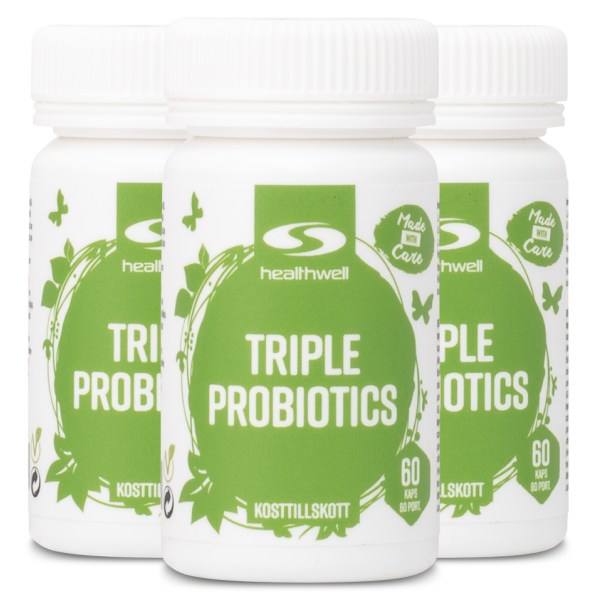 Healthwell Triple Probiotics, 180 kaps