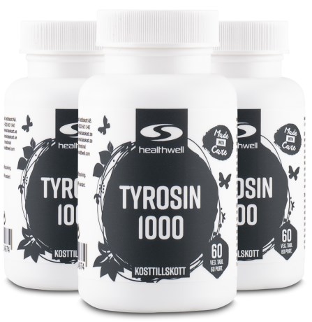Miniatyrbild Healthwell Tyrosin 1000, 180 tabl
