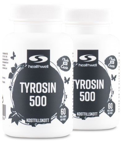 Miniatyrbild Healthwell Tyrosin 500, 120 kaps