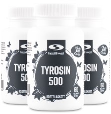 Miniatyrbild Healthwell Tyrosin 500, 180 kaps