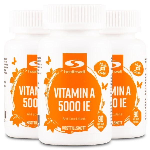 Healthwell Vitamin A 5000 IE, 270 kaps