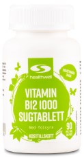 Healthwell Vitamin B12 1000 Sugtabletter