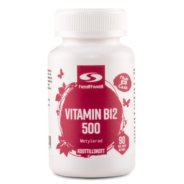 Healthwell Vitamin B12 Metylerad 500, 90 kaps