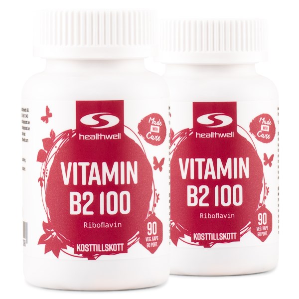 Healthwell Vitamin B2 100, 180 kaps