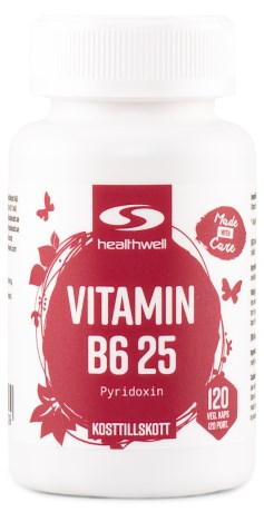 Miniatyrbild Healthwell Vitamin B6 25, 120 kaps