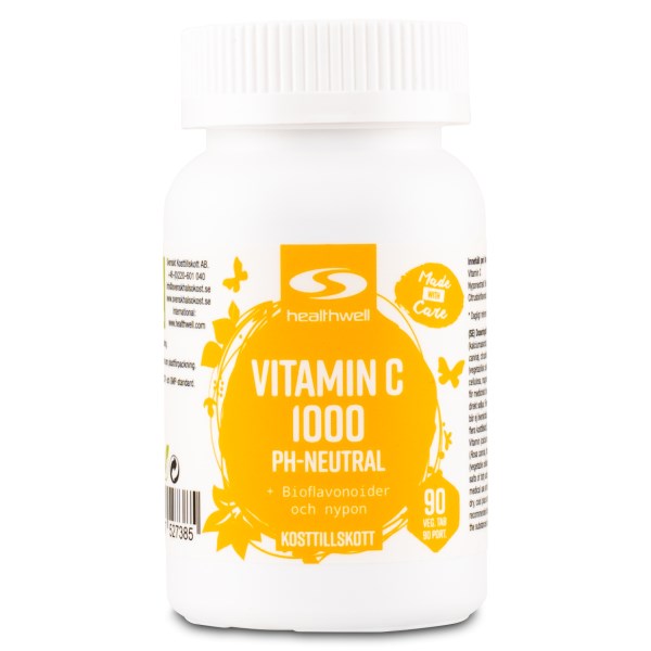 Healthwell Vitamin C 1000 pH-Neutral, 90 tabl