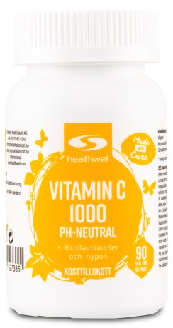 Miniatyrbild Healthwell Vitamin C 1000 pH-Neutral, 90 tabl