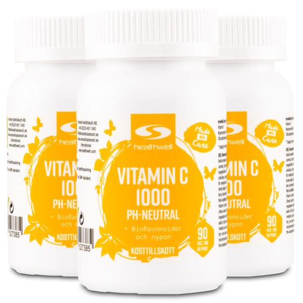 Healthwell Vitamin C 1000 pH-Neutral, 270 tabl