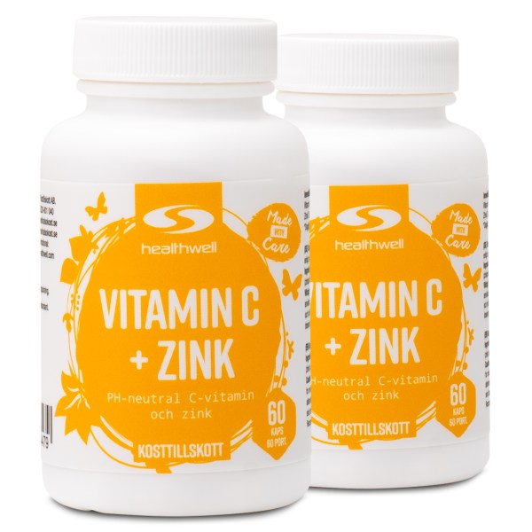 Healthwell Vitamin C + Zink, 120 kaps