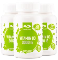 Miniatyrbild Healthwell Vitamin D3 3000 IE, 360 kaps