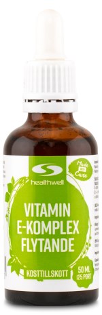 Miniatyrbild Healthwell Vitamin E Komplex Flytande, 50 ml