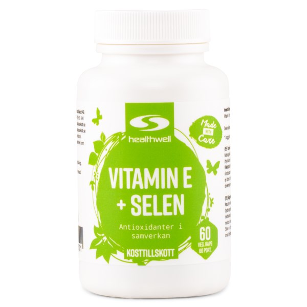 Healthwell Vitamin E+Selen, 60 kaps