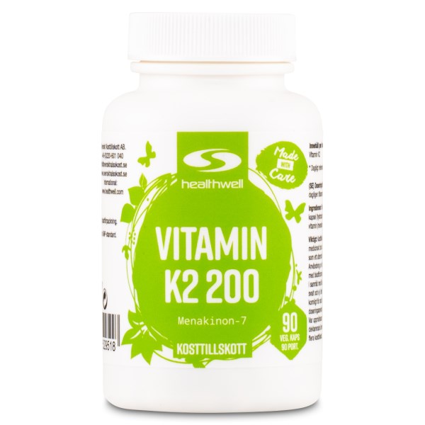 Healthwell Vitamin K2 200, 90 kaps