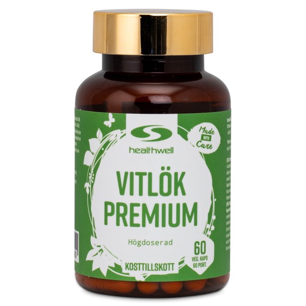 Healthwell Vitlök Premium, 60 kaps