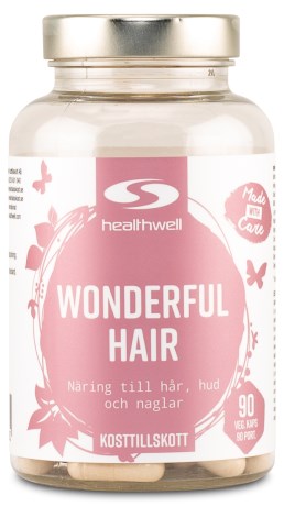 Miniatyrbild Healthwell Wonderful Hair, 90 kaps