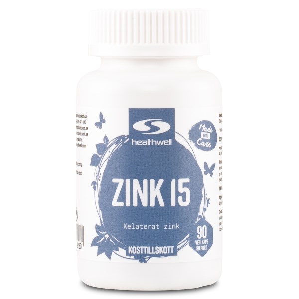 Healthwell Zink 15, 90 kaps