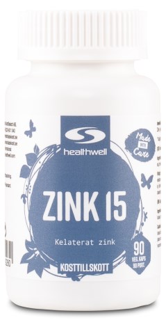 Miniatyrbild Healthwell Zink 15, 90 kaps