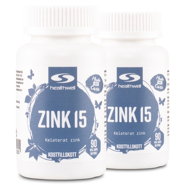 Healthwell Zink 15, 180 kaps