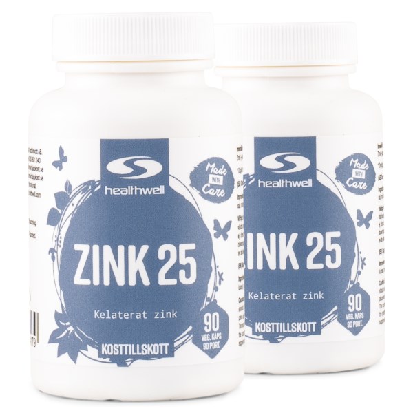 Healthwell Zink 25, 180 kaps