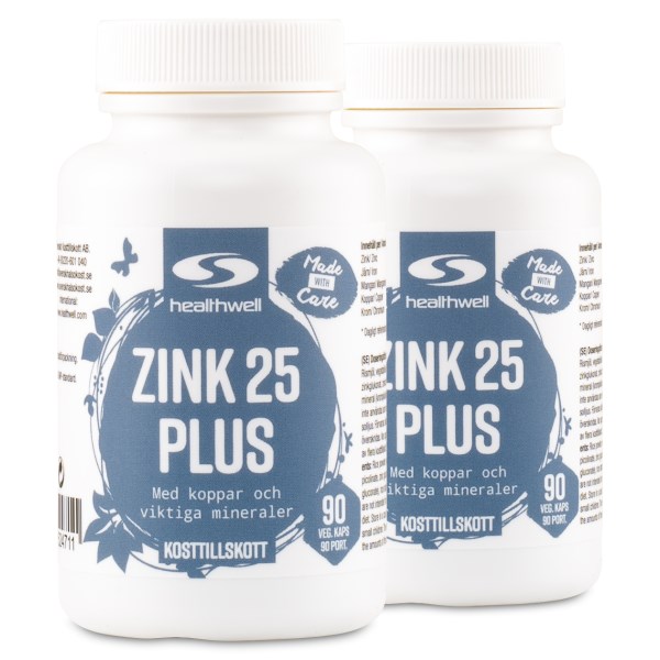 Healthwell Zink 25 Plus, 180 kaps