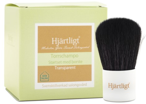 Miniatyrbild Hjrtligt Torrschampo + Borste, 30 ml, GRN Transparent
