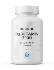 Miniatyrbild Holistic D3-vitamin 3200 IE, 90 kaps