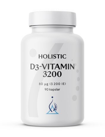 Miniatyrbild Holistic D3-vitamin 3200 IE, 90 kaps