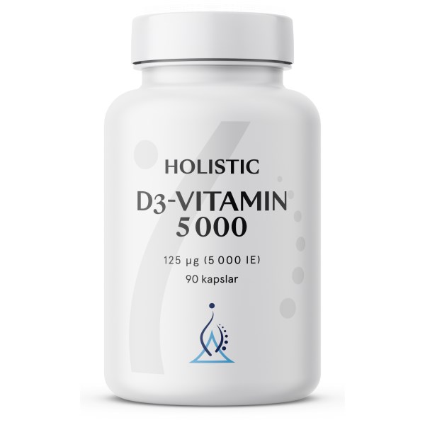Holistic D3-vitamin 5000 IE, 90 kaps