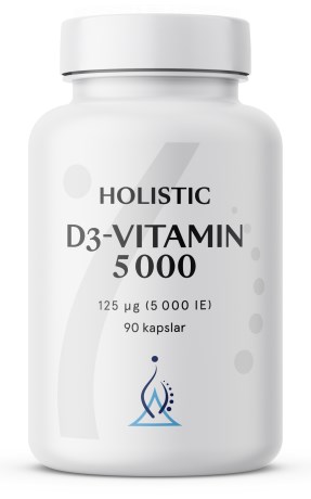 Miniatyrbild Holistic D3-vitamin 5000 IE, 90 kaps