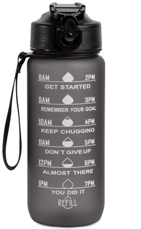 Miniatyrbild Hollywood Motivational Bottle, 600 ml, Orange/Green