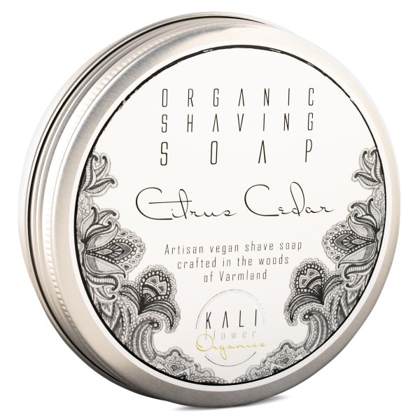 KaliFlower Organics Shaving Soap, 130 g, Citrus Ceder
