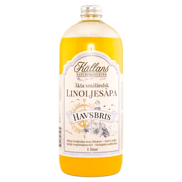 Källans Naturprodukter Linoljesåpa Doft, 1 L, Havsbris