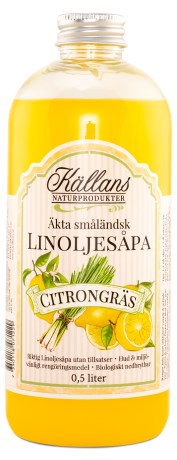 Miniatyrbild Kllans Naturprodukter Linoljespa Doft, 500 ml, Citrongrs