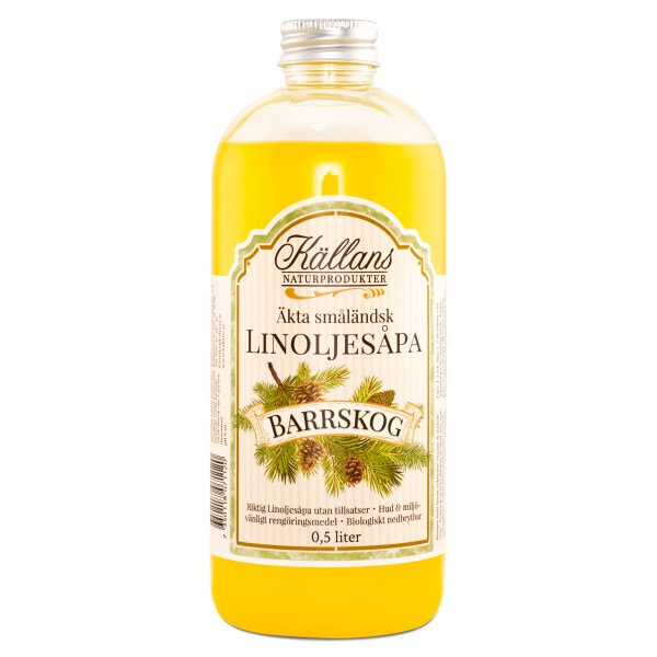 Källans Naturprodukter Linoljesåpa Doft, 500 ml, Barrskog