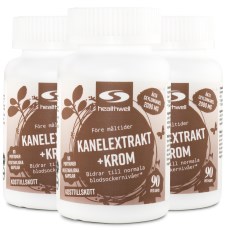 Miniatyrbild Healthwell Kanelextrakt+Krom, 270 kaps