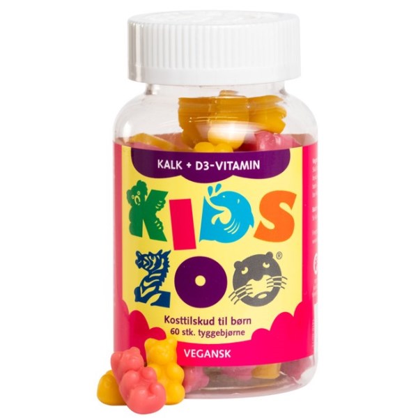 KidsZoo Kalcium+D Tuggisar, 60 tuggtabl