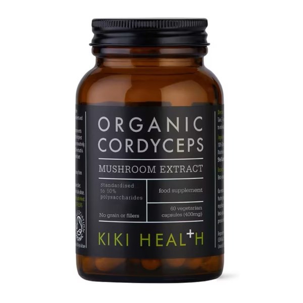 Kiki Health Organic Cordyceps Mushroom Extract, 60 kaps