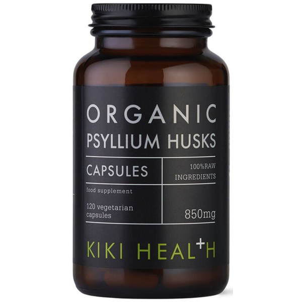 Kiki Health Organic Psyllium Husk, 120 kaps