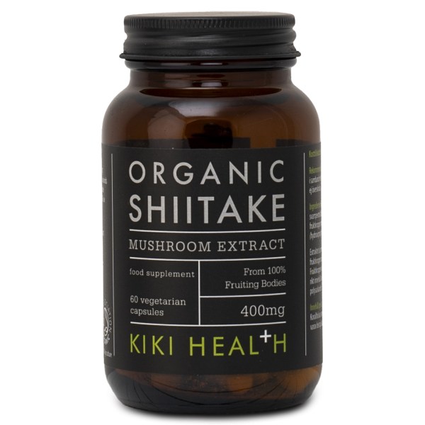 Kiki Health Organic Shiitake Mushroom Extract, 60 kaps