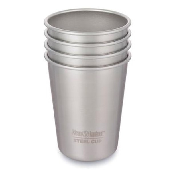 Klean Kanteen Steel Cup 296 ml, 4-pack, Brushed Stainless