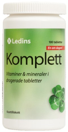 Miniatyrbild Ledins Komplett Multivitamin, 100 tabl