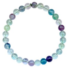 Miniatyrbild Kristallpunkten Armband Gr�n Fluorit 6 mm, 1 st