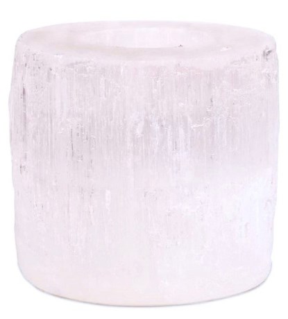 Miniatyrbild Kristallpunkten Selenit Ljush�llare Rund, 1 st