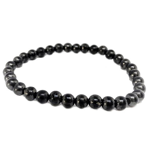 Kristallpunkten Shungit armband, 8 mm