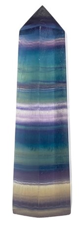 Miniatyrbild Kristallpunkten Spets Regnsb�gsfluorit, 9 cm